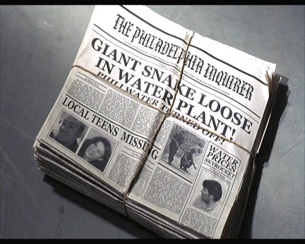 Newspaper headline